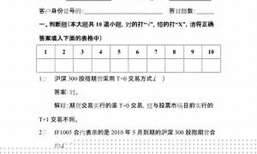 股指期货测试(股指期货测试在哪里做)_https://www.czdghg.com_上期所_第1张