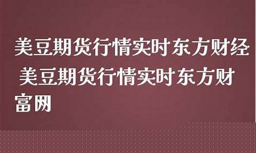 美豆期货实时行情(美豆期货实时行情新浪网最新消息)_https://www.czdghg.com_中金所_第1张